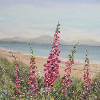 Pintura intitulada "Ballyheigue Beach" por Michael Monaghan, Obras de arte originais, Óleo