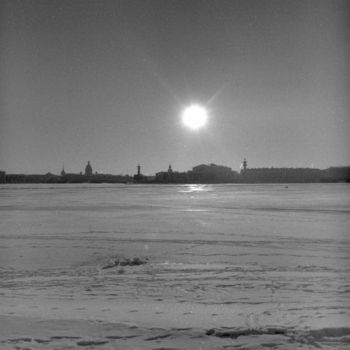 Photography titled "Winter Sun" by Mikhail Rudnikov, Original Artwork