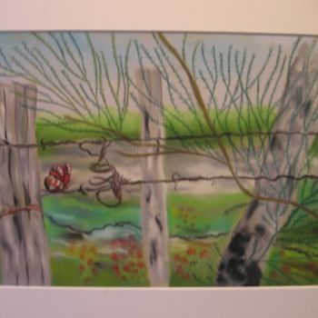 Pintura titulada "Paysage de la Creuse" por Michago, Obra de arte original