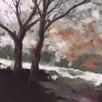 Peinture intitulée "The Orchard" par Micheal O Muirthile, Œuvre d'art originale, Huile