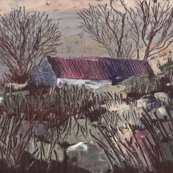 Pittura intitolato "Near Sheila's House…" da Micheal O Muirthile, Opera d'arte originale, Olio