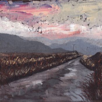 Malerei mit dem Titel "Grand Evening in th…" von Micheal O Muirthile, Original-Kunstwerk, Öl