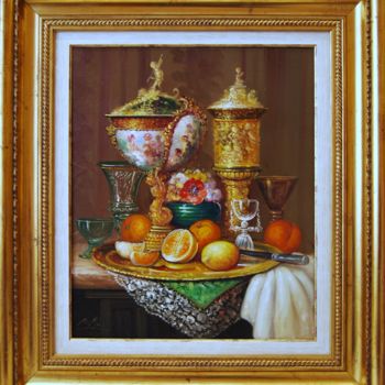 Painting titled "BODEGON" by Michel, Original Artwork, Oil
