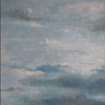 Disegno intitolato "Nuages2" da Michel Adam, Opera d'arte originale