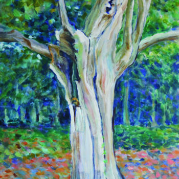 Peinture intitulée "arbre" par Michel Adam, Œuvre d'art originale, Acrylique