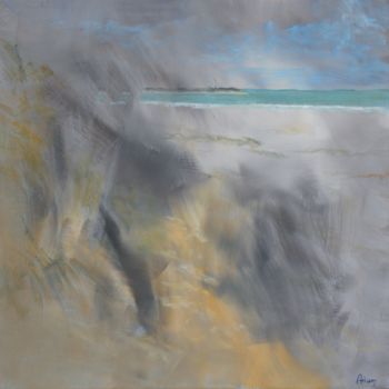 Malerei mit dem Titel "Le phare" von Michel Adam, Original-Kunstwerk, Acryl