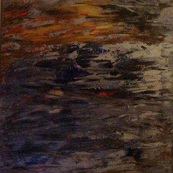 Peinture intitulée "Reflets d'un soir" par Michel Aucoin, Œuvre d'art originale, Acrylique