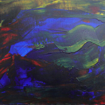 Peinture intitulée "Univers nocturne 4" par Michel Aucoin, Œuvre d'art originale, Acrylique