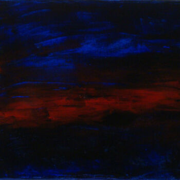 Pintura titulada "Horizon de soie" por Michel Aucoin, Obra de arte original, Acrílico