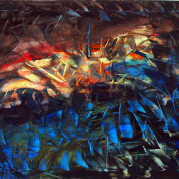 Painting titled "Lumière incandescen…" by Michel Aucoin, Original Artwork, Acrylic