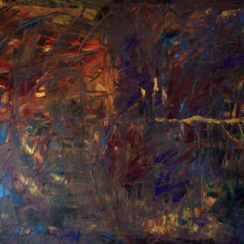 Painting titled "Un soir, un autre m…" by Michel Aucoin, Original Artwork