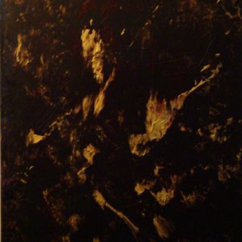 Ζωγραφική με τίτλο "Nébuleuse d'or" από Michel Aucoin, Αυθεντικά έργα τέχνης, Ακρυλικό