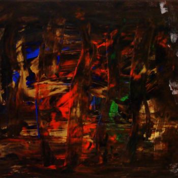 Pittura intitolato "Vision intérieure i…" da Michel Aucoin, Opera d'arte originale, Acrilico