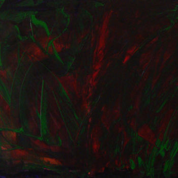 Painting titled "Energie verte" by Michel Aucoin, Original Artwork, Acrylic