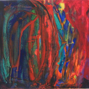 Peinture intitulée "Festivité" par Michel Aucoin, Œuvre d'art originale, Acrylique