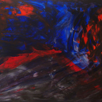 Malerei mit dem Titel "Energie cinétique" von Michel Aucoin, Original-Kunstwerk, Acryl