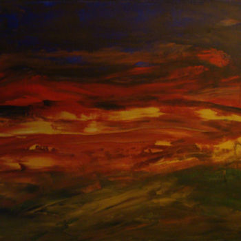 Malerei mit dem Titel "Turbulence" von Michel Aucoin, Original-Kunstwerk, Acryl