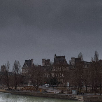 Photographie intitulée "Hôtel de ville et q…" par Michel Babkine, Œuvre d'art originale, Photographie numérique