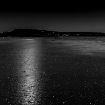 Photographie intitulée "Estran de nuit" par Michel Babkine, Œuvre d'art originale, Photographie numérique