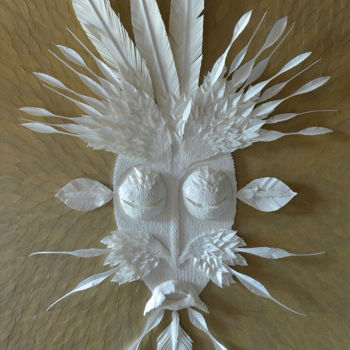 Κολάζ με τίτλο "masque.jpg" από Michel Belloin, Αυθεντικά έργα τέχνης