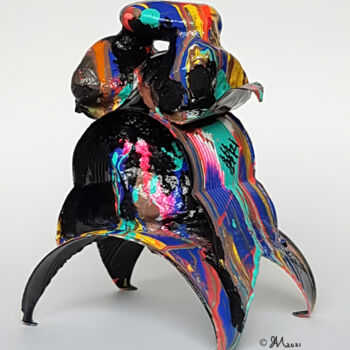 Sculpture intitulée "Pensée idiote no 4" par Michel Boisvert (JAM), Œuvre d'art originale, Pierre