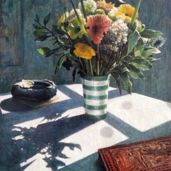 Peinture intitulée "Fleurs et lumières.…" par Michel Borro, Œuvre d'art originale, Huile