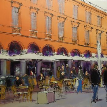 Pintura intitulada "Toulouse, Le Florid…" por Michel Castel, Obras de arte originais, Acrílico