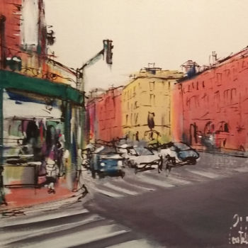 Painting titled "Toulouse, Aux Beaux…" by Michel Castel, Original Artwork, Acrylic