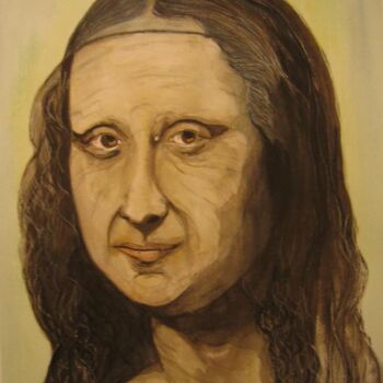 Painting titled "MAMIE MONA" by Michel Cendra-Terrassa, Original Artwork
