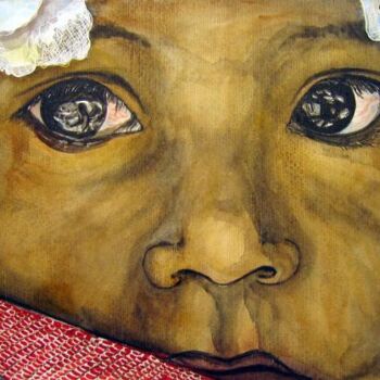 Pintura intitulada "SOUS LA DENTELLE" por Michel Cendra-Terrassa, Obras de arte originais