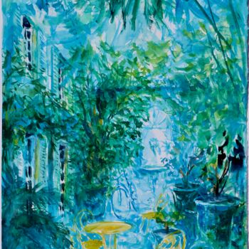 "Le jardin et la mai…" başlıklı Tablo Michel Charrier tarafından, Orijinal sanat, Suluboya