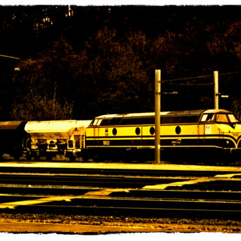 Photography titled "freight-train-blues…" by Michel Clair, Original Artwork