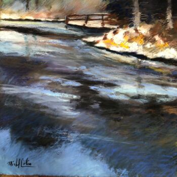 "bord de rivière en…" başlıklı Resim Michel Colin tarafından, Orijinal sanat, Pastel
