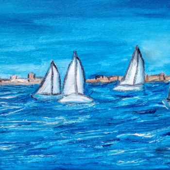 Painting titled "Olona Cup Les Sable…" by Tomy, Original Artwork, Oil