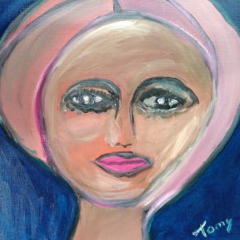 Painting titled "Femme du monde" by Tomy, Original Artwork, Oil