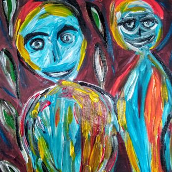 Painting titled "Les désirs" by Tomy, Original Artwork, Acrylic