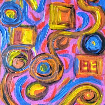 Painting titled "Les êtres sensibles" by Tomy, Original Artwork, Acrylic