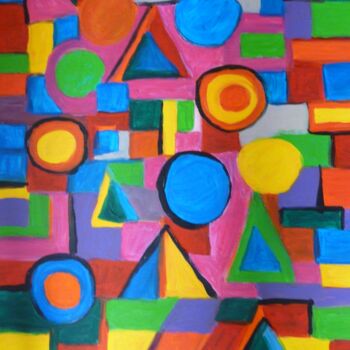 Malerei mit dem Titel "L'ensemble" von Tomy, Original-Kunstwerk, Acryl