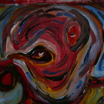 Painting titled "Visage" by Tomy, Original Artwork