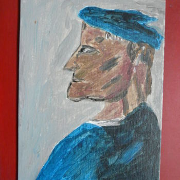 Painting titled "Le blues man" by Tomy, Original Artwork