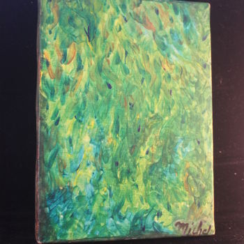 Painting titled "Foret d émeraude" by Tomy, Original Artwork