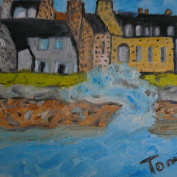 Painting titled "Le Cotentin" by Tomy, Original Artwork, Oil