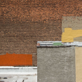 Fotografía titulada "Mur coloré 2" por Michel Daumergue, Obra de arte original, Fotografía digital