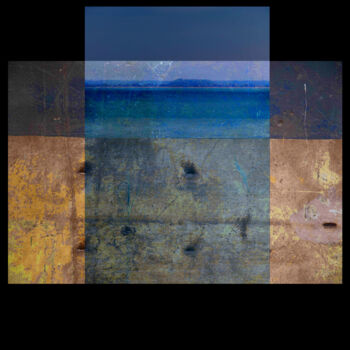 Photographie intitulée "Mer Mur 04" par Michel Daumergue, Œuvre d'art originale, Photographie numérique Monté sur Aluminium