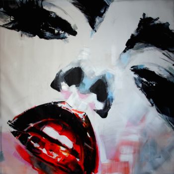 Painting titled "vogue 2" by Michel Debray Chauvin, Original Artwork, Acrylic Mounted on Wood Stretcher frame