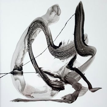 Картина под названием "évaporescences01201…" - Michel Dufrene, Подлинное произведение искусства, Чернила