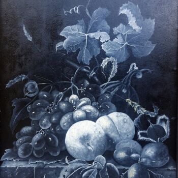 Peinture intitulée "nature-morte" par Michel Dufrene, Œuvre d'art originale, Huile