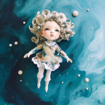 Arts numériques intitulée "doll 2" par Michel Furnon, Œuvre d'art originale, Image générée par l'IA