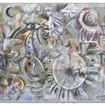 Malarstwo zatytułowany „Enter” autorstwa Michel Grimard, Oryginalna praca, Akryl