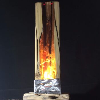 「Lampe monolithe」というタイトルのデザイン Michel Guerry (M ATOM)によって, オリジナルのアートワーク, ランプ